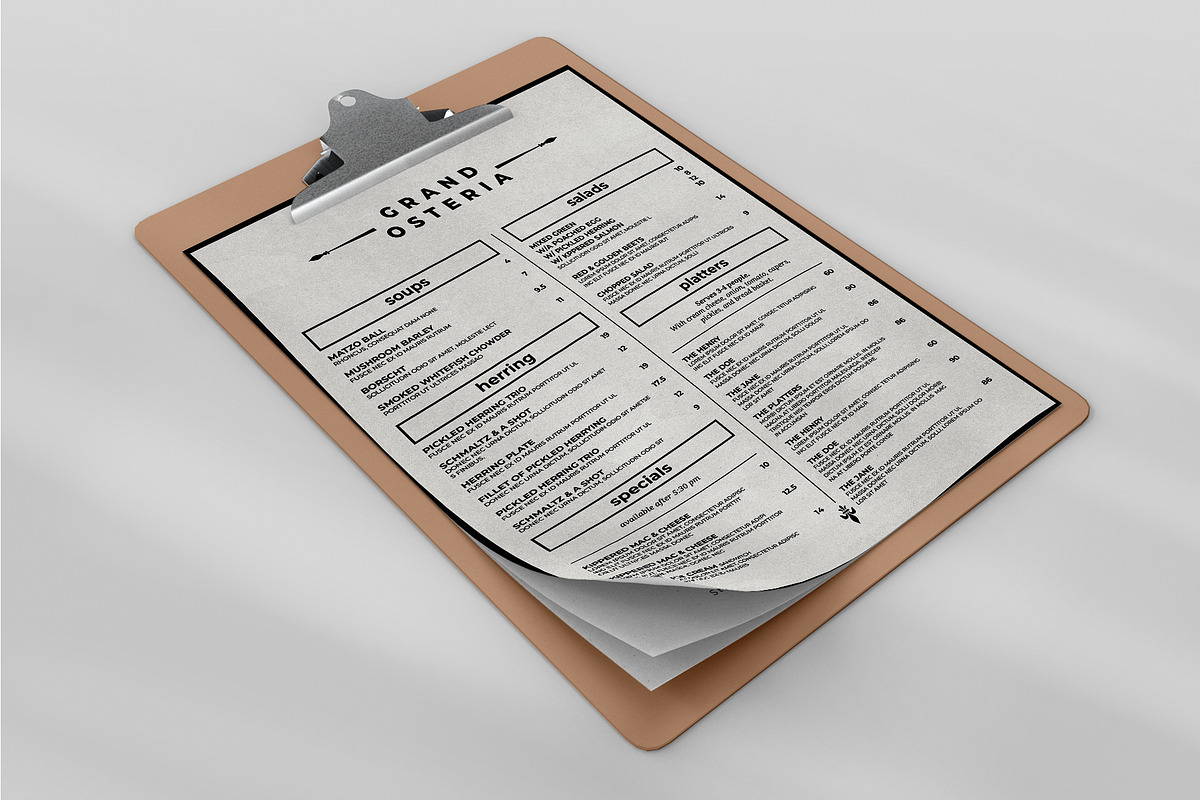 Food Menu Template, a Flyer Template by BrandPacks (Photo 2 of 5)