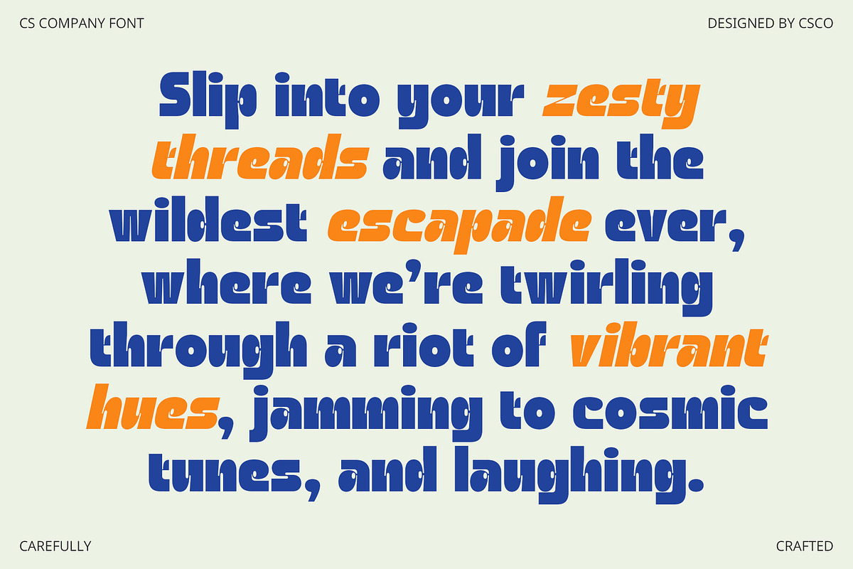 CS Company – Bold Font, a Sans Serif Font by Craft Supply Co. (Photo 3 of 8)