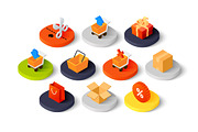 Isometric icons - Sales and Retail, an Icon by sidmaydesign (Thumbnail 2 of 3)