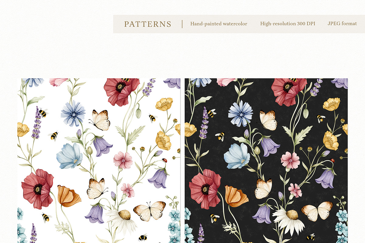 Watercolor Botanical Wildflowers Set, a Decorative Illustration by Carol Lozove (Photo 31 of 36)