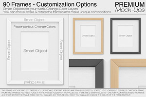 90 Customizable Frames Pack