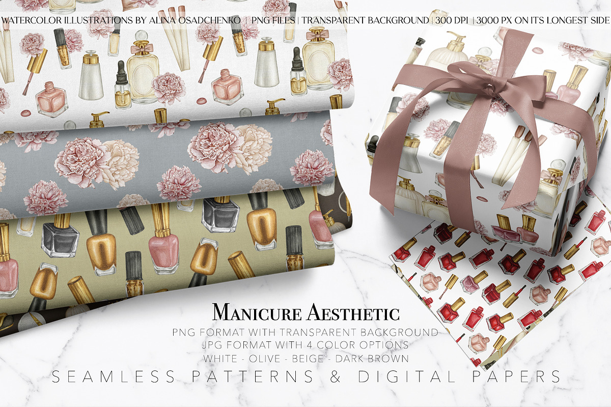 Manicure & Pedicure Collection, an Object Illustration by CrystalinaShop (Photo 11 of 12)