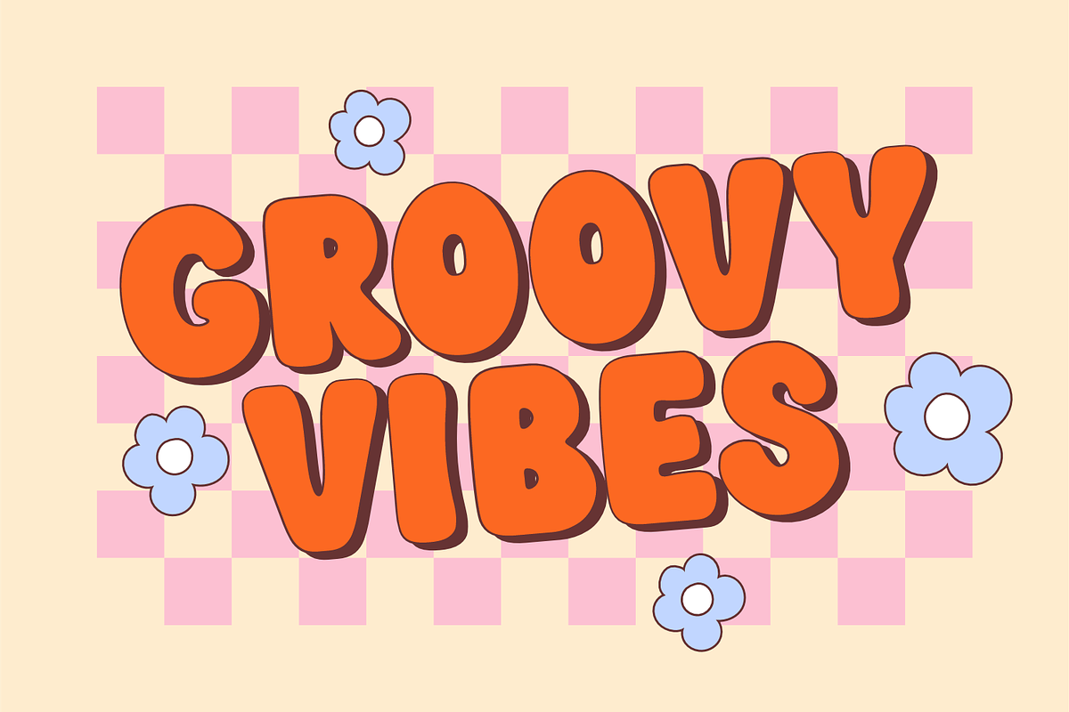 Retro Thick - Retro Font, a Handwritten Font by Keithzo (Photo 2 of 6)