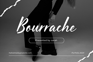 Bourrache script fonts