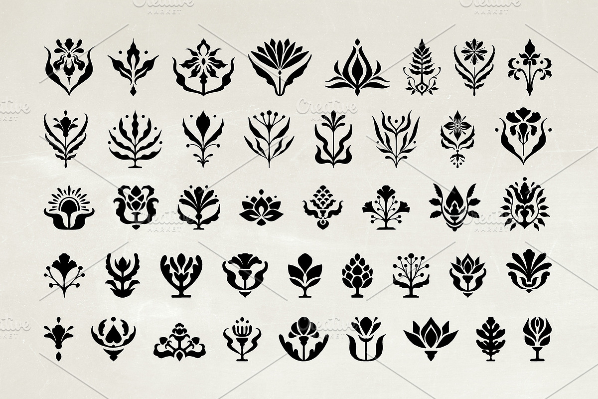 Big Abstract Minimal Floral bundle, an Object Graphic by Garden in frame (Photo 7 of 8)