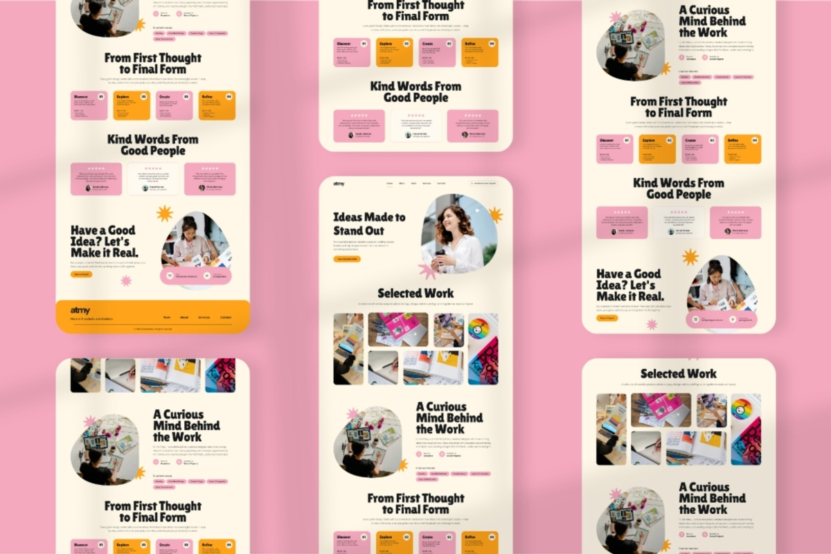 Creative Portfolio Landing Page, a Landing Page Template by Antstheme (Photo 2 of 2)