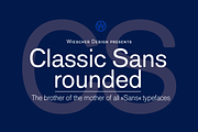 Classic Sans Rounded, a Sans Serif Font by Wiescher Design (Thumbnail 1 of 8)