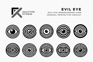 Evil Eye Icon, an Icon by Akatype Studio