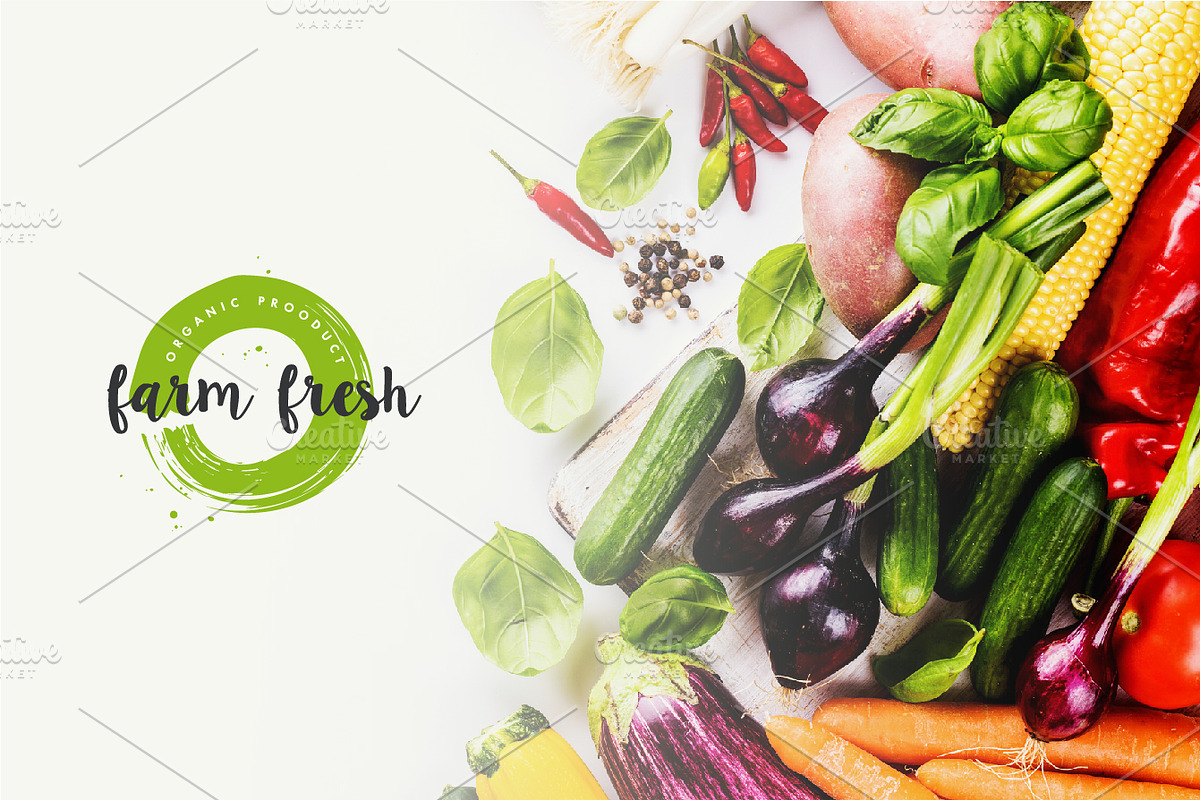 Organic, natural and vegan badges, a Branding & Logo Template by oxygen_8 (Photo 3 of 7)