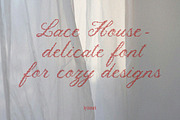 Lace House Stitched Embroidery Font, a Script Font by AnMark (Thumbnail 8 of 11)