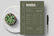 Invoice Design Template, a Stationery Template by MightyDesign (Thumbnail 1 of 8)