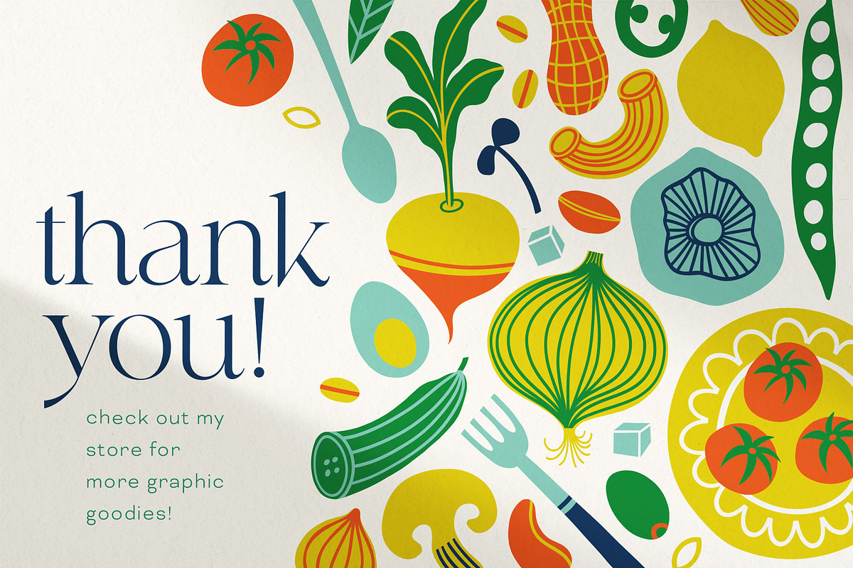 Folky Feast Graphic Collection, a Food Illustration by rouxsupplyco (Photo 12 of 12)