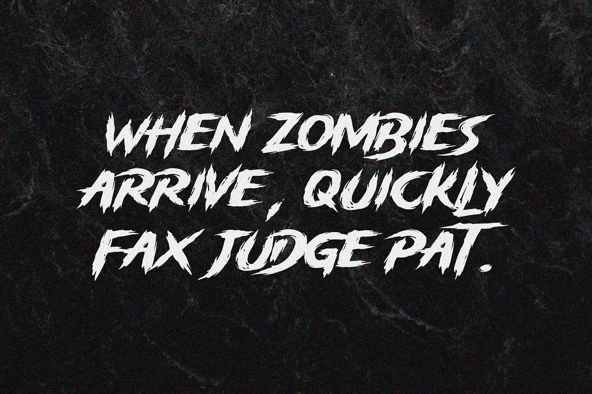 Storm Gust - Horror Font, a Handwritten Font by HanzelSpace Studio (Photo 3 of 6)