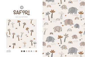 Safari Kids Pattern Collection