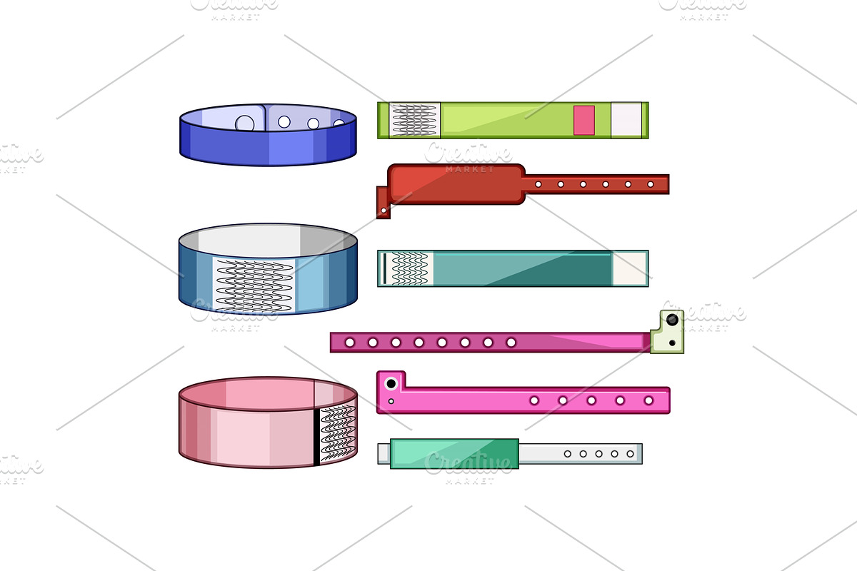 Event wristbands set for access, an Object Illustration by pikepicture