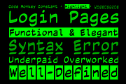 Code Monkey Constant, a Script Font by Comicraft Fonts (Thumbnail 3 of 4)