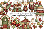 Whimsical Christmas Clipart, an Illustration by Black Bird Studio (Thumbnail 1 of 6)
