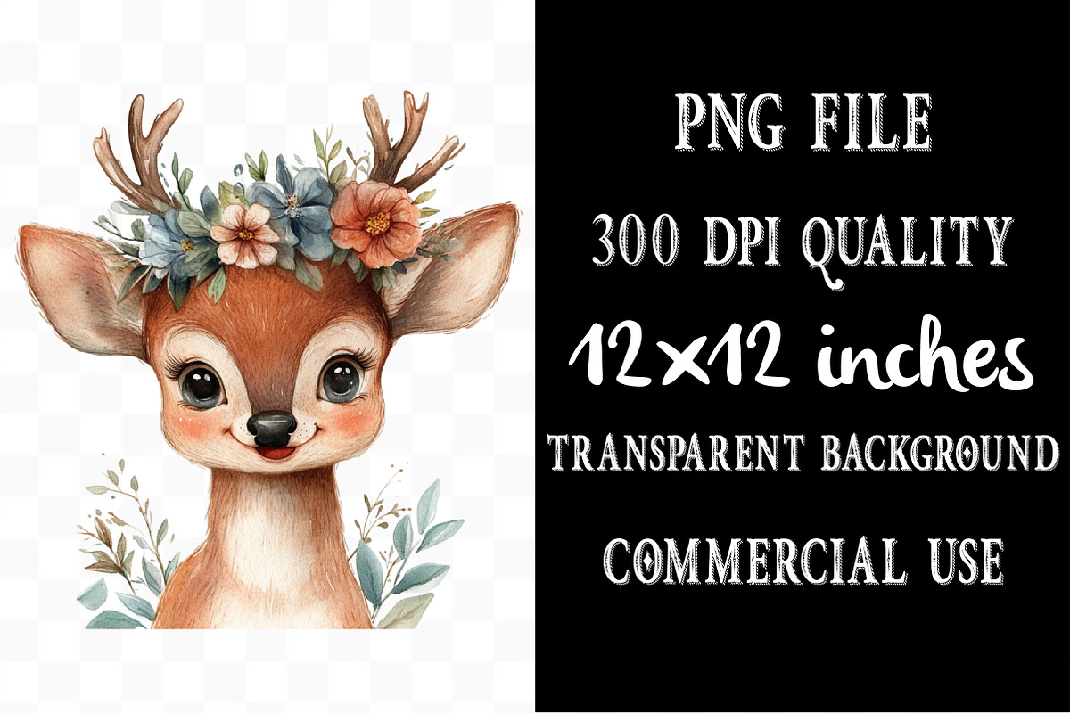 Whimsical Funny Animal Clipart Png, an Illustration by Designking (Photo 4 of 5)