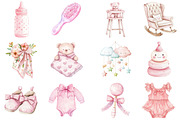 Pink Boho Nursery Clipart, an Illustration by CitraGraphics (Thumbnail 3 of 5)
