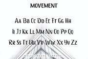 Movement - A Sans Serif Typeface, a Sans Serif Font by Doehantz Studio (Thumbnail 7 of 8)