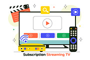 10 Online Subscription Streaming TV, a Technology Illustration by denayunebgt (Thumbnail 4 of 4)