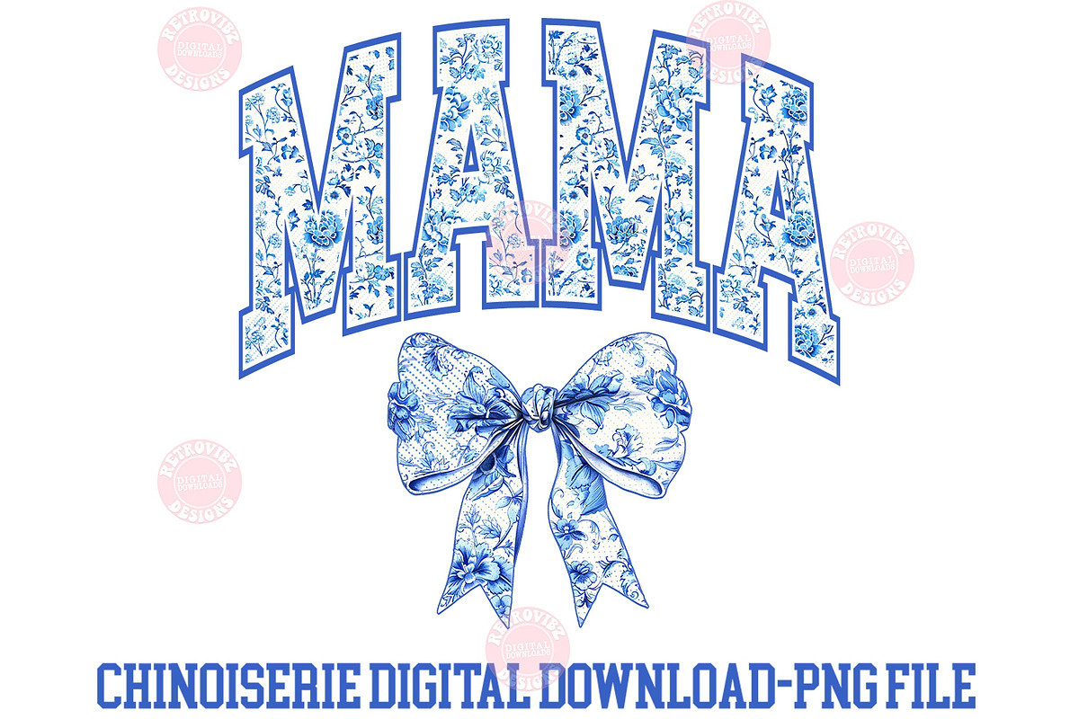 Mama Chinoiserie Coquette Png, an Object Graphic by RETROVIBZDESIGNS (Photo 1 of 5)