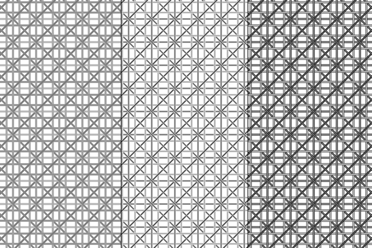 Square Lattice Caning Patterns, a Pattern Graphic by Melissa Held Designs (Photo 2 of 5)