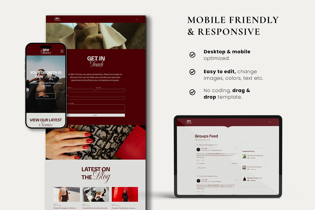 Business Coaching Wix Website, a Wix Template by Sky Dore Design (Photo 9 of 11)