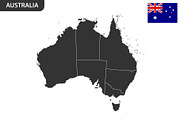 Detailed map of Australia, an Illustration by Vector Shop (Thumbnail 5 of 5)