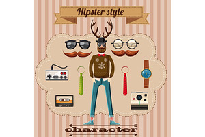 Hipster Style Character Concept