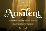 Ansilent - Modern Serif Font, a Serif Font by RagamKata (Thumbnail 1 of 10)