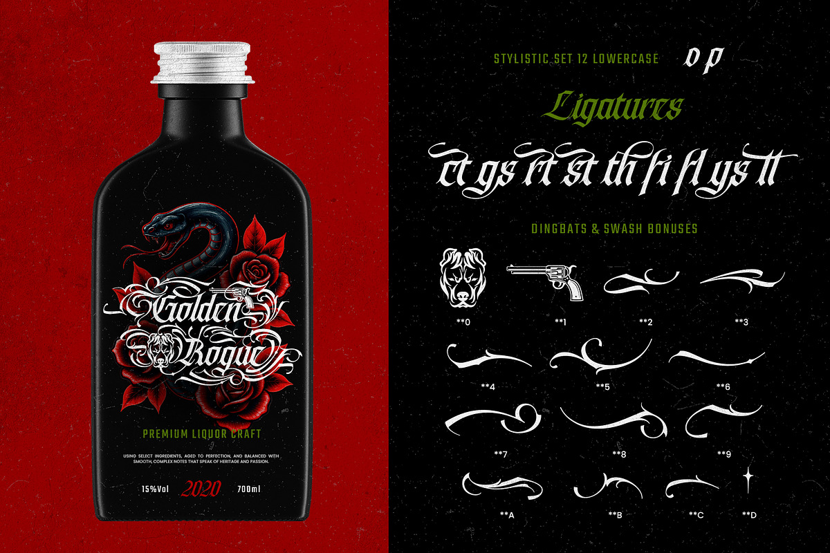 Syndicate Shadow, a Blackletter Font by alit design (Photo 19 of 20)