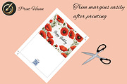 Birthday card, size 7x5, a Card Template by Print Haven (Thumbnail 3 of 4)