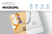 Cardboard Shopping Bag Mockups, a Packaging Mockup by megostudi0 (Thumbnail 5 of 6)