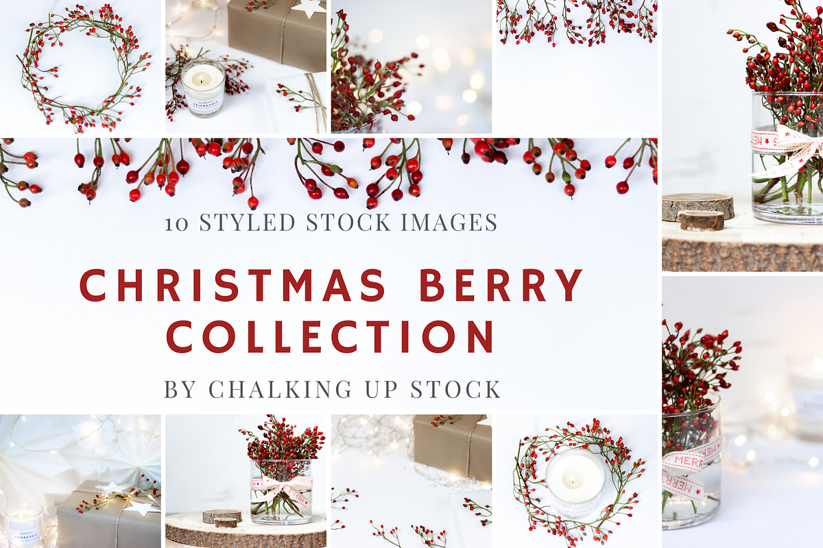 Christmas Berry styled stock images, a Holiday Photo by Chalking Up Stock (Photo 1 of 13)