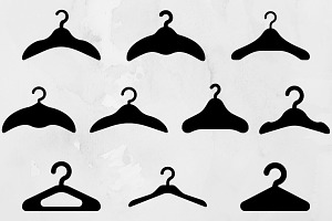 Hanger for Clothes Silhouette SVG