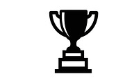 Bold winner trophy cup icon, an Illustration by Amazin_art (Thumbnail 4 of 29)