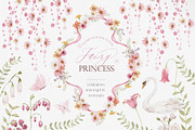 Watercolor Clipart - Fairy Princess, a Decorative Illustration by Beigetime (Thumbnail 1 of 15)
