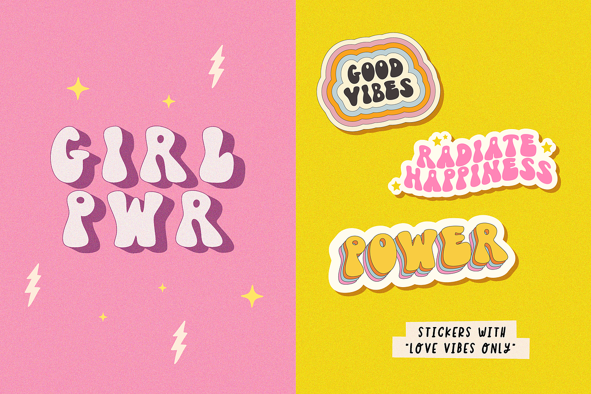 LOVE VIBES, a Blackletter Font by Maria Feliz Fonts (Photo 6 of 9)