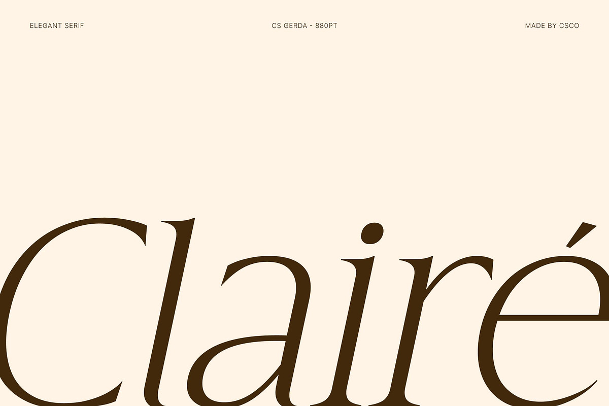 CS Gerda – Elegant Serif Font, a Serif Font by Craft Supply Co. (Photo 2 of 8)