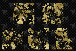 Gold Flake Overlays 11x11 Inch