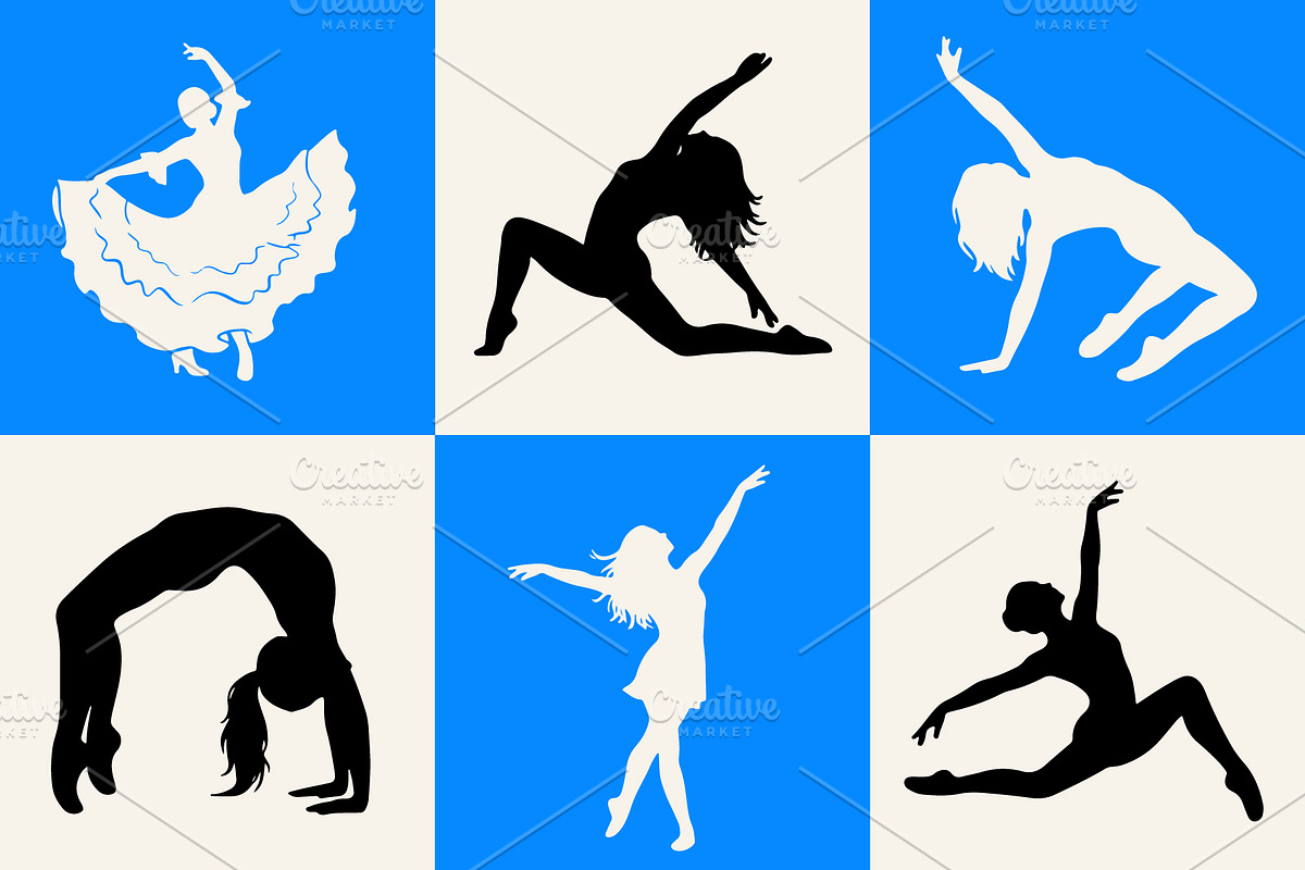 Dance Motion and Fluidity silhouette, an Object Graphic by Designgrove (Photo 2 of 4)
