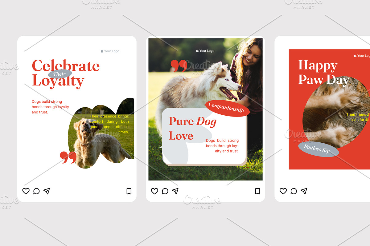 Dog Celebration - Instagram Post, a Social Media Template by Izdihaar_Studio (Photo 3 of 4)