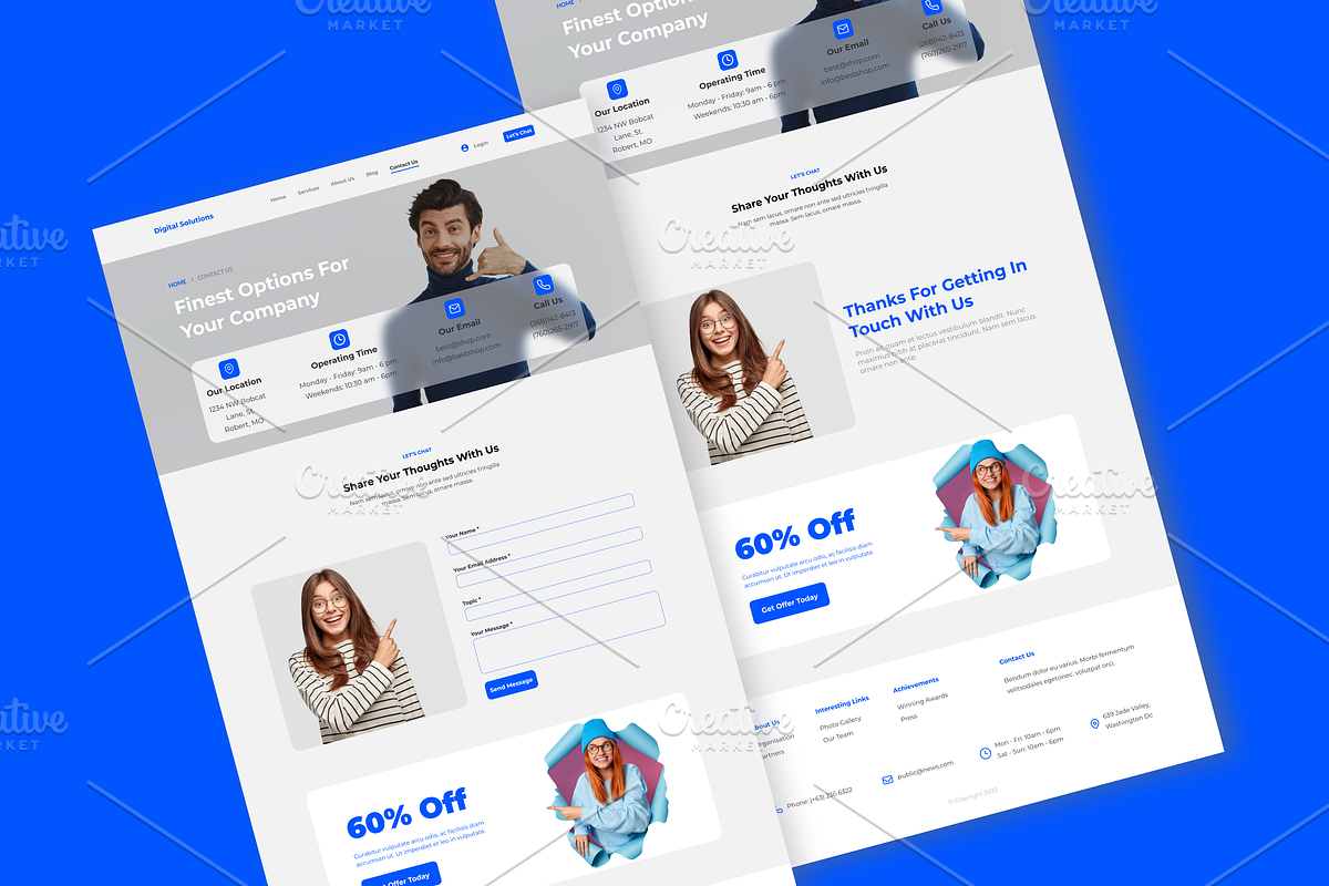 Digital Solutions - Website Template, a Wireframe Template by RPWDS (Photo 5 of 5)