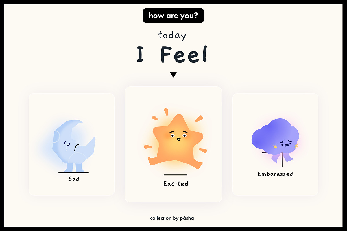 Feelings Forecast - Emotional Set, an Education Illustration by Pásha (Photo 2 of 5)