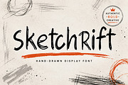 SketchRift – Hand-Drawn Display Font, a Handwritten Font by Wow Magic (Thumbnail 1 of 5)