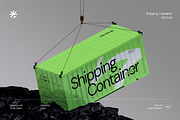 Industrial Container Mockup, a Product Mockup by fakhroo (Thumbnail 1 of 2)