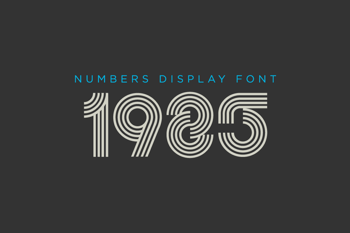 0261 - Numbers Font preview 2