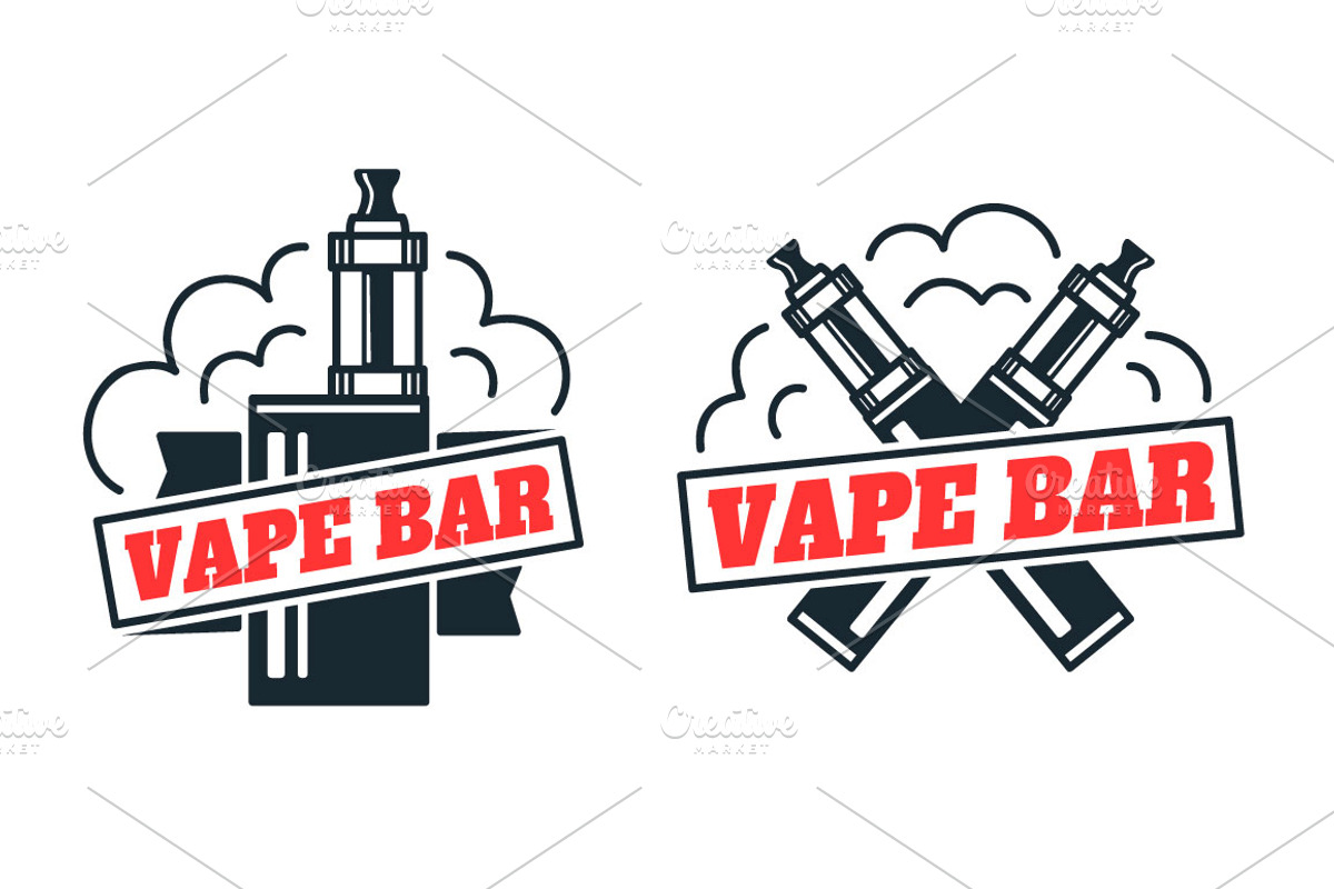 Vape bar logo design, a Branding & Logo Template by Slavko Kahovsky