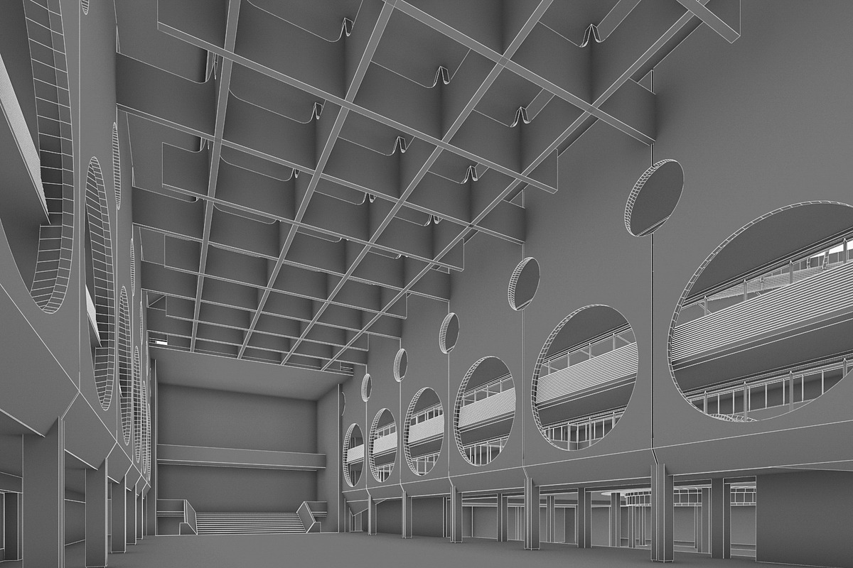 Public Hall Interior, an Architecture 3D Model by 3DNUTS (Photo 5 of 13)